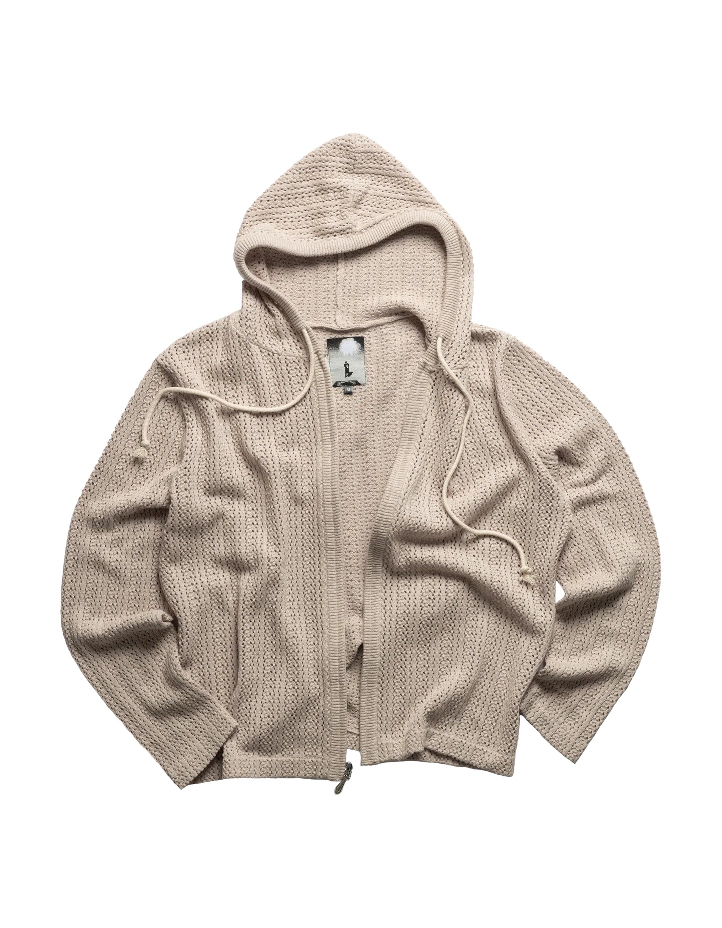 Pointelle Creek Hoodie - Ivory