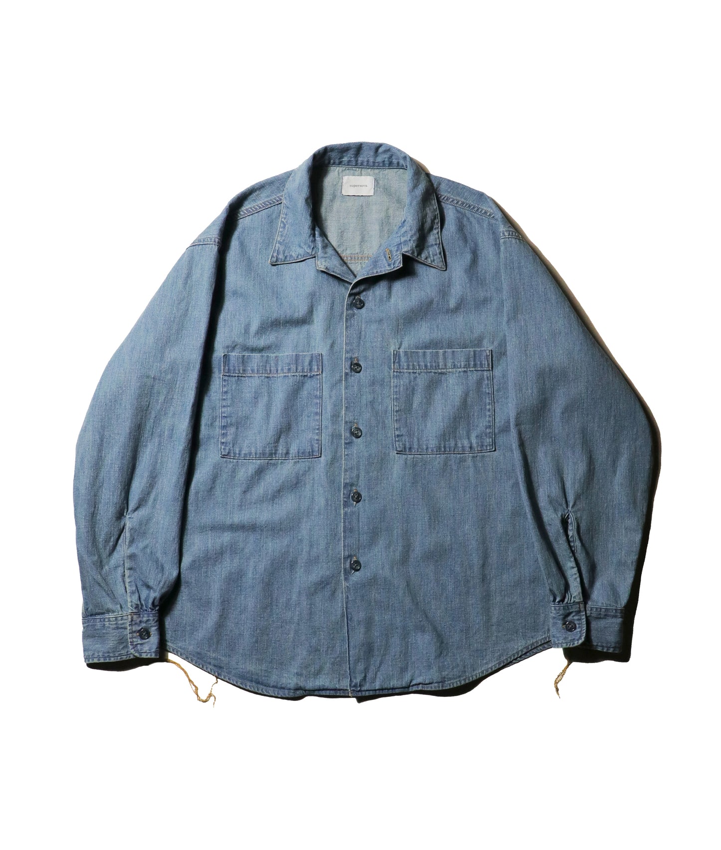 Denim big shirt - Vintage wash / Light indigo