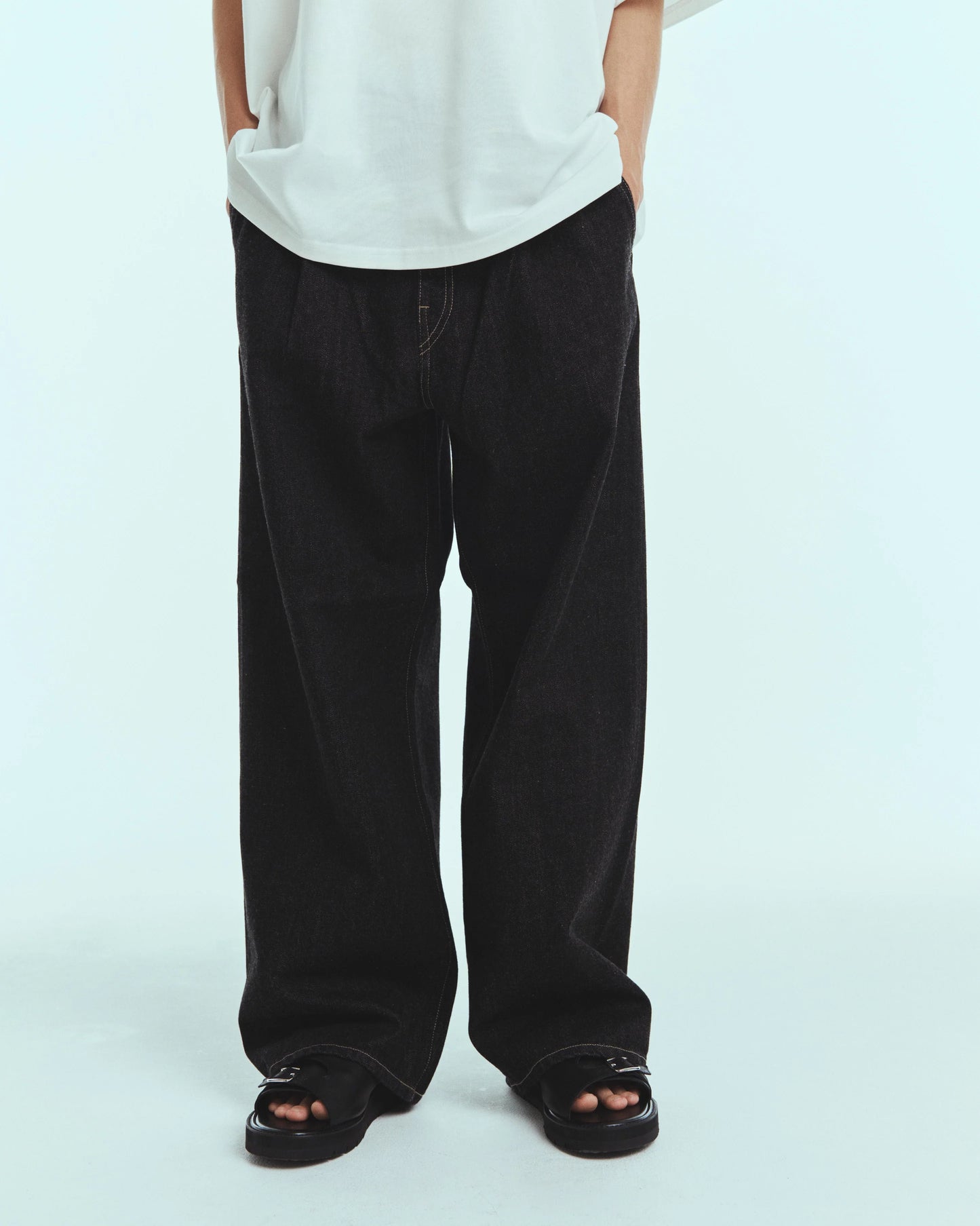 One Wash Selvedge Jeans - Black
