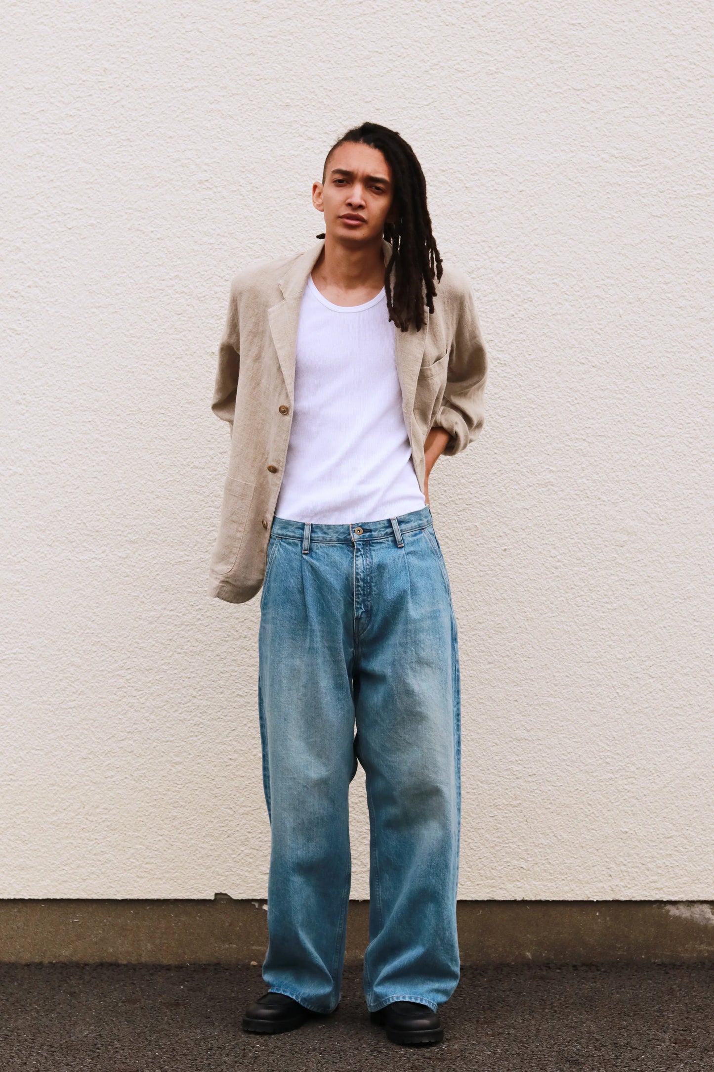 Vintage Wash Selvedge Jeans - Light Indigo