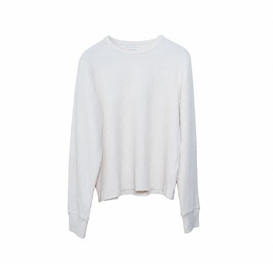 The Tom Rib Knit Thermal - Ivory
