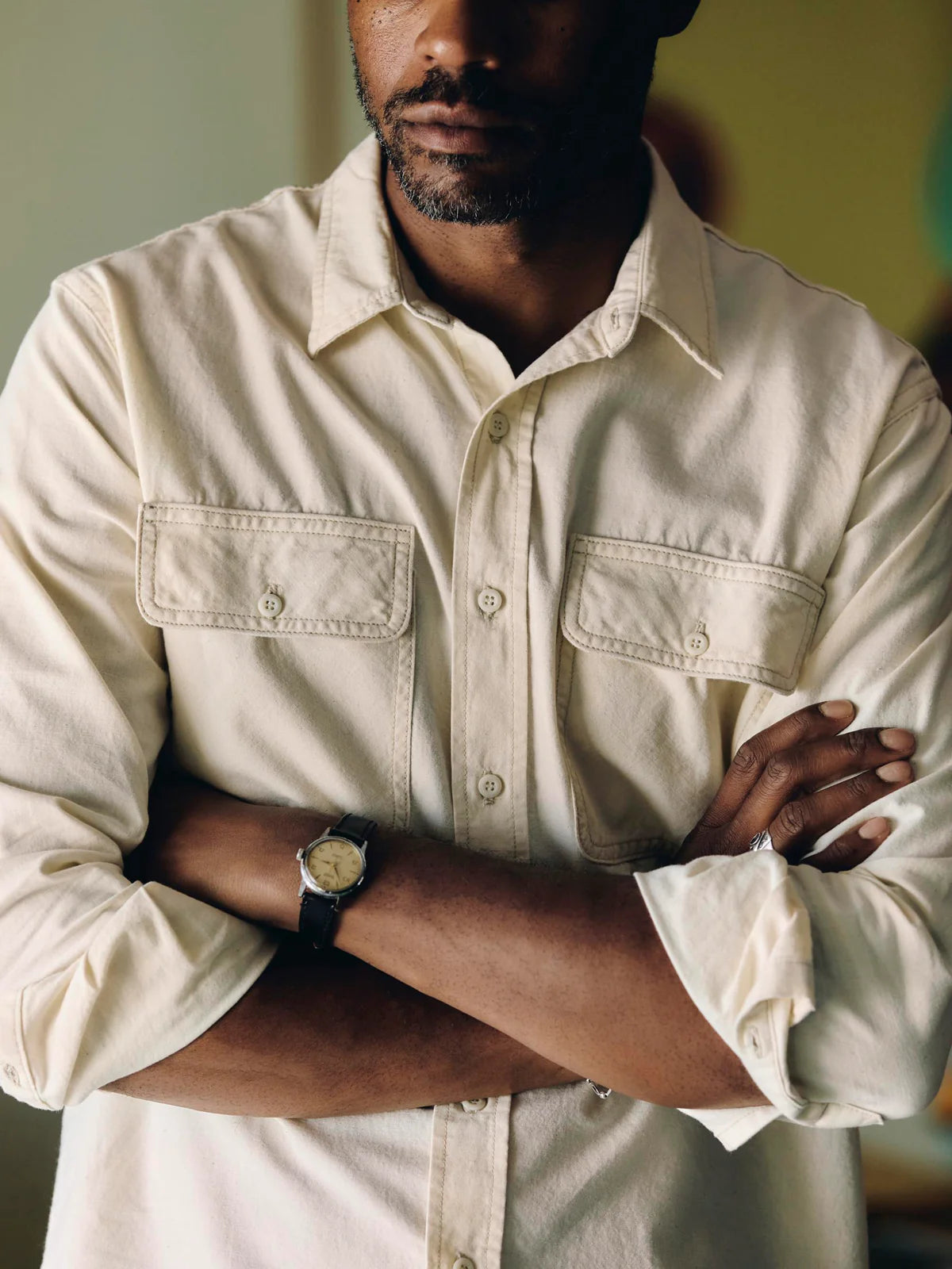 Earl Natural Chambray
