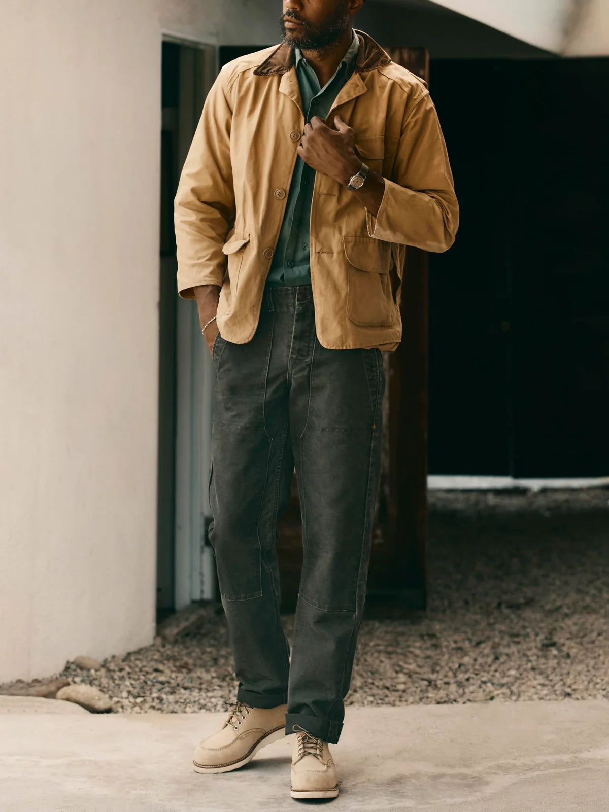 Hencye Canvas Workpant - Washed Slate