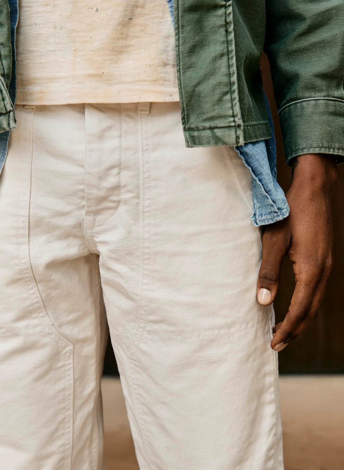 Hencye Canvas Workpant - Natural